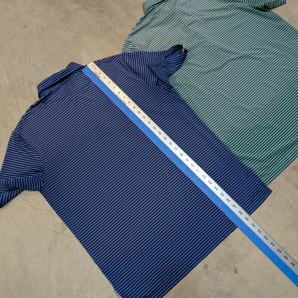 RLX Sunfaded Polo Mens L-XL Blue Green Lot Of 2 - Picture 8 of 8